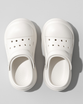 Ultra-Chunky "Cloud" Platform Clogs - White