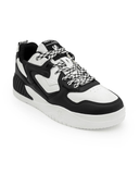 Red Tape Men's Black & White Classic Sneakers - Foam Comfort