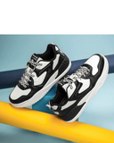 Red Tape Men's Black & White Classic Sneakers - Foam Comfort