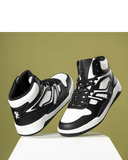 Redtape Black White High Cut Sneakers.