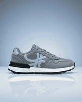 Benetton Suede Lifestyle Sneakers - Grey Edition | Premium Casual Footwear for Men