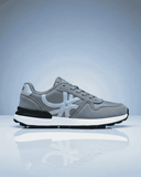 Benetton Suede Lifestyle Sneakers - Grey Edition | Premium Casual Footwear for Men