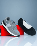 Benetton Suede Lifestyle Sneakers - Grey Edition | Premium Casual Footwear for Men
