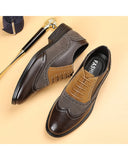 Men's Classic Brogue Leather Shoes - Product Image 4
