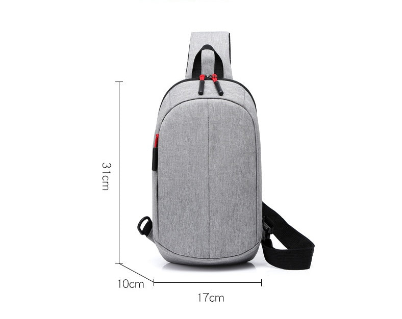 Men's Compact Outdoor Cycling Sling Chest Bag - Description Image 20