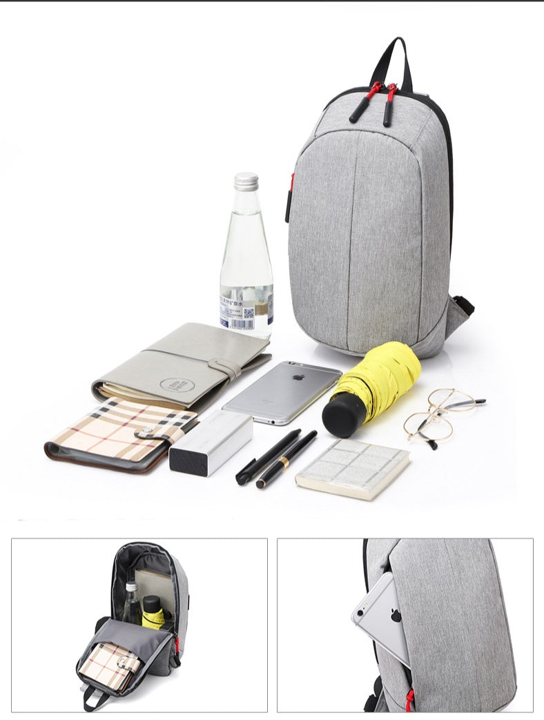 Men's Compact Outdoor Cycling Sling Chest Bag - Description Image 4