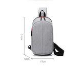 Men's Compact Outdoor Cycling Sling Chest Bag - Description Image 7