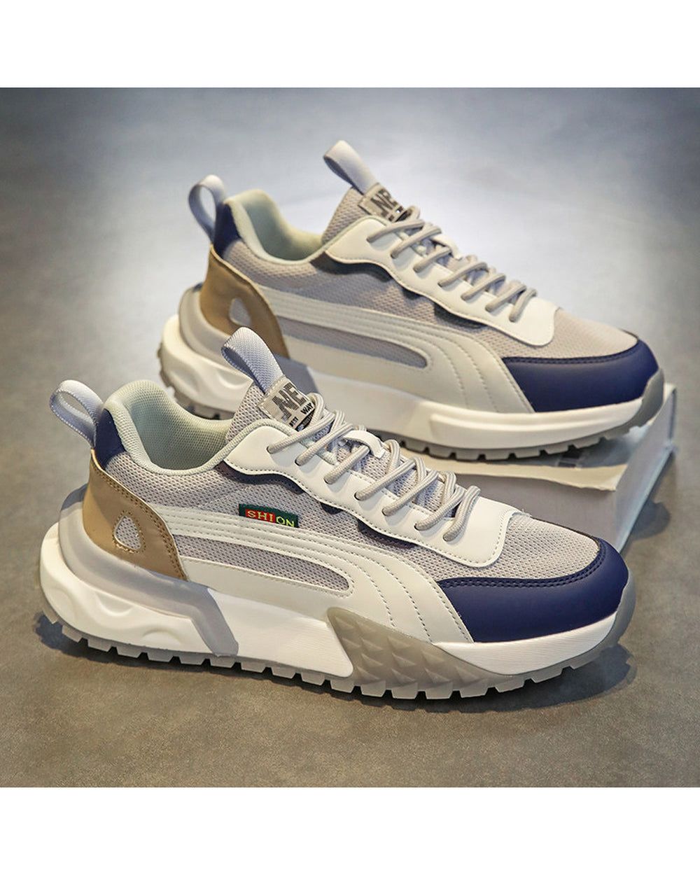 Men's Retro Mesh Athletic Sneakers - Product Image 5