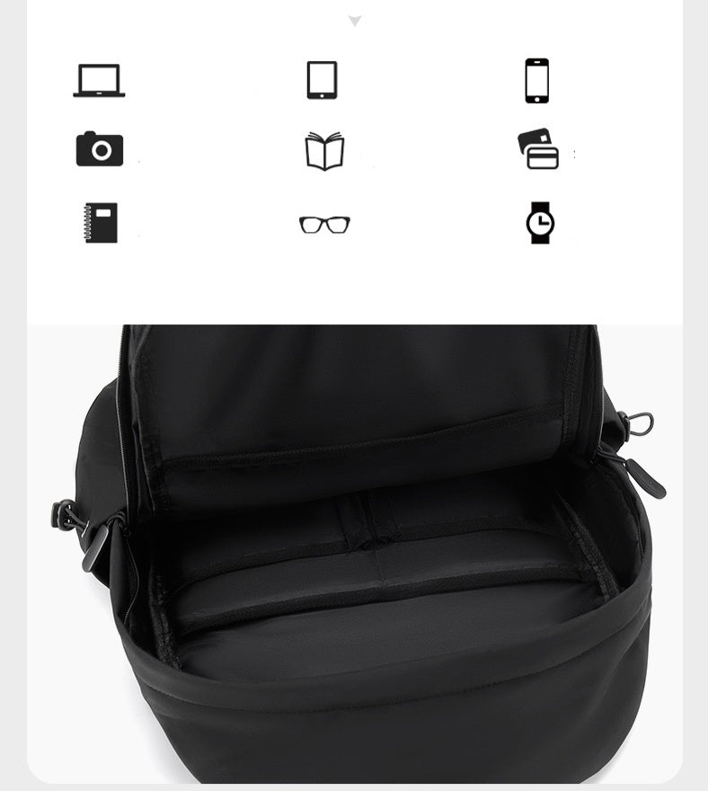 Unisex Minimalist High School & Laptop Backpack - Description Image 4