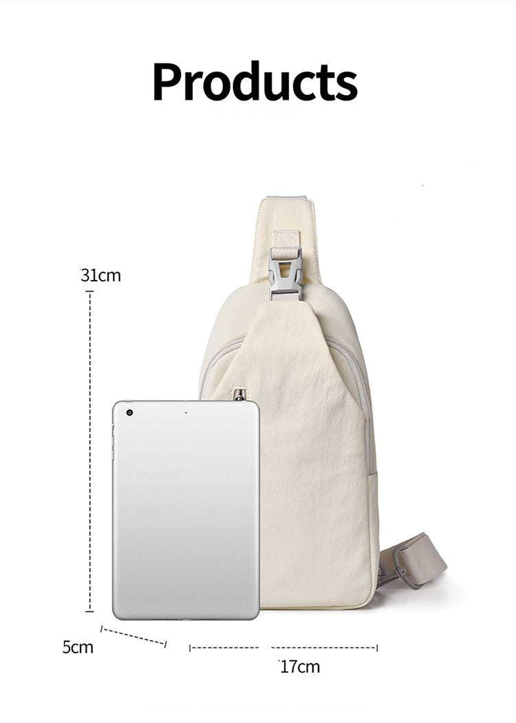Unisex Splash-Proof Crossbody Chest Bag - Description Image 9
