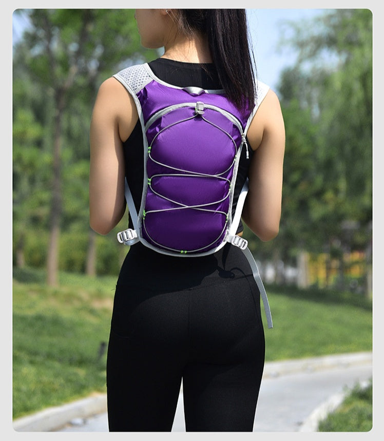 Unisex Ultra-Lightweight Outdoor Marathon & Cycling Hydration Backpack - Description Image 2