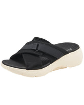 Women's Sporty Lightweight Velcro Platform Sandals - Product Image 1