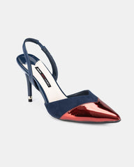 Bata Red Label Women's Heels Shoes 4Inch JIMMY - NAVY
