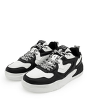Red Tape Men's Black & White Classic Sneakers - Foam Comfort
