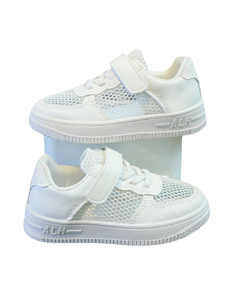 Kids' Casual Lightweight White Sneakers - Product Image 5
