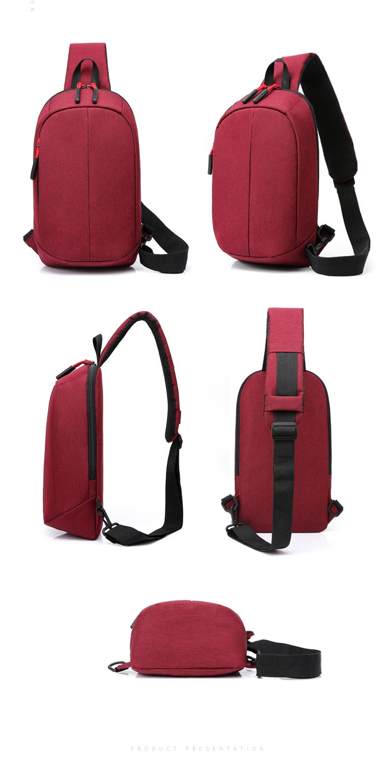 Men's Compact Outdoor Cycling Sling Chest Bag - Description Image 16