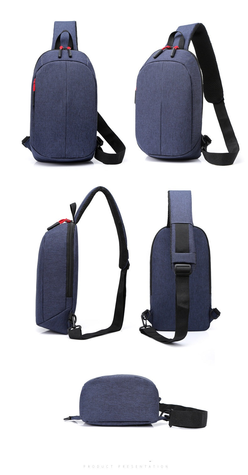 Men's Compact Outdoor Cycling Sling Chest Bag - Description Image 17