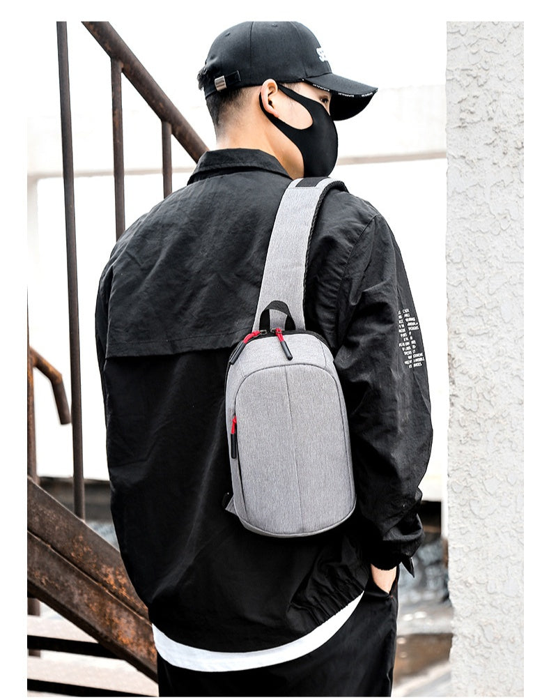 Men's Compact Outdoor Cycling Sling Chest Bag - Description Image 9