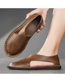 Men's Genuine Leather Breathable Slip-On Summer Sandals - Product Image 2