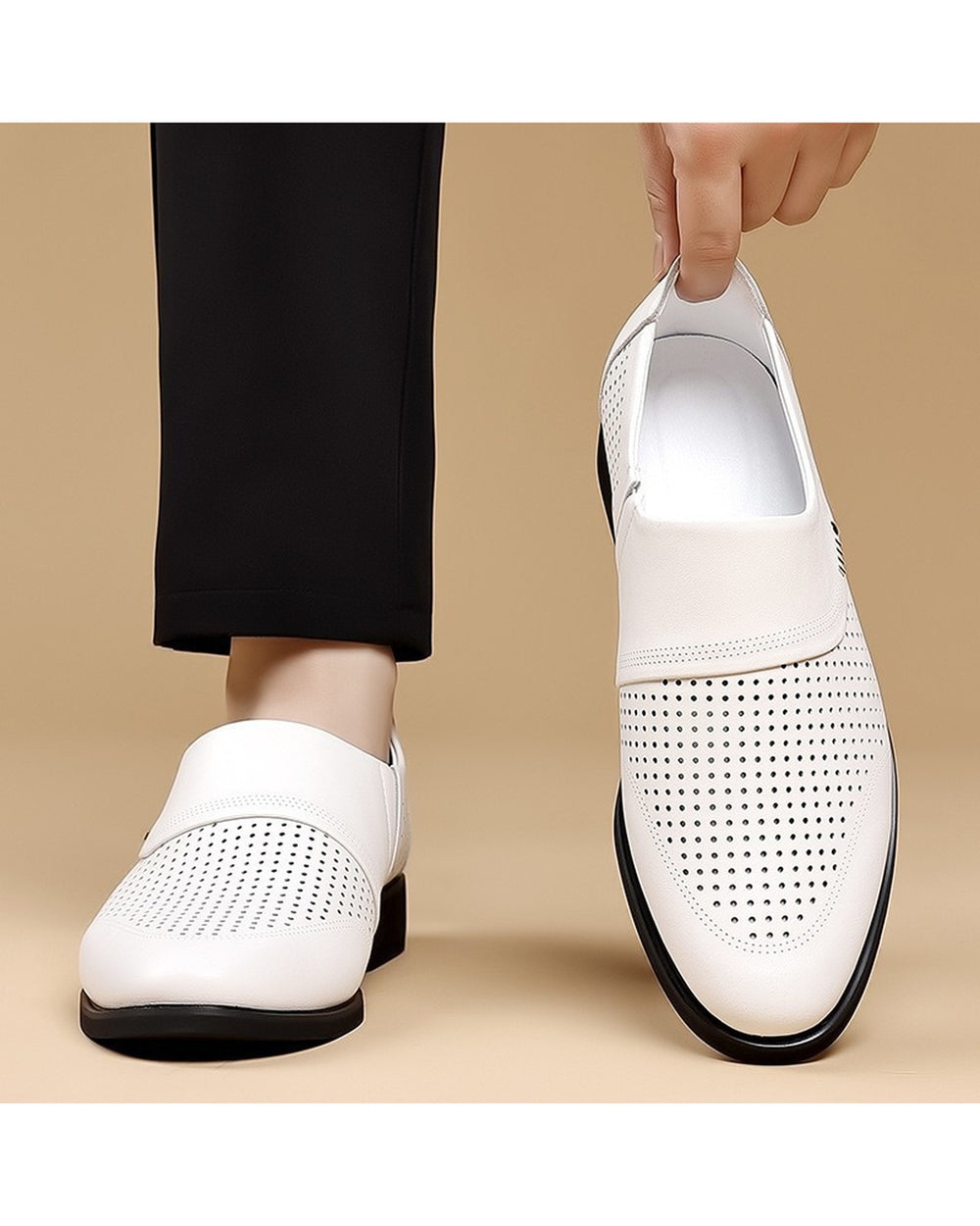 Men's Perforated Business Casual Shoes - Product Image 5