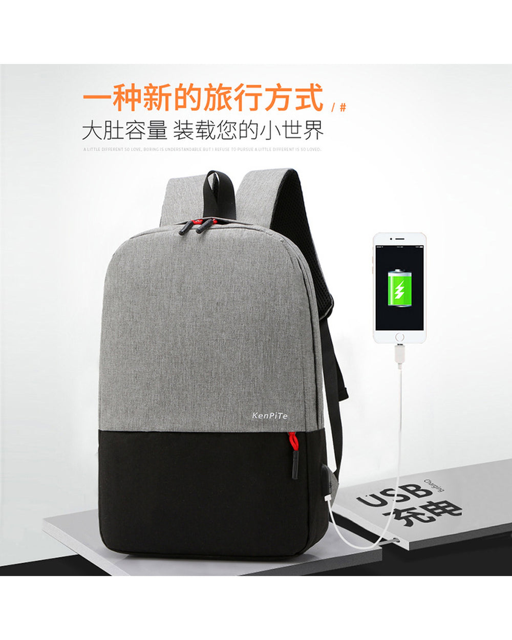 Unisex Casual Commuter Laptop Backpack - Product Image 5