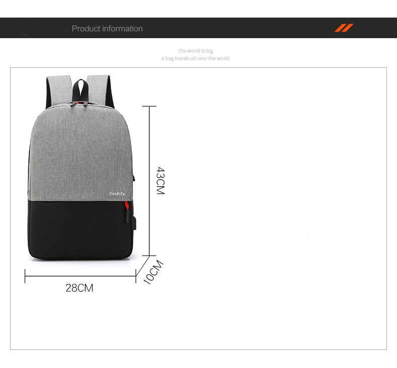Unisex Casual Commuter Laptop Backpack - Description Image 7