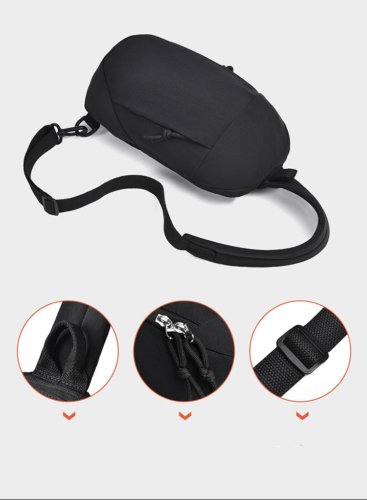 Unisex Lightweight Outdoor Hiking Sling Chest Bag - Description Image 3