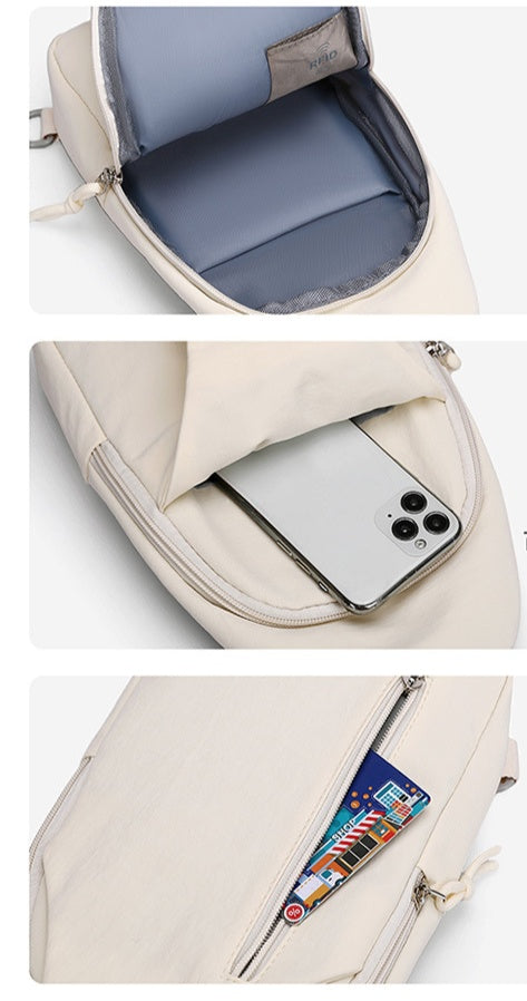 Unisex Splash-Proof Crossbody Chest Bag - Description Image 6