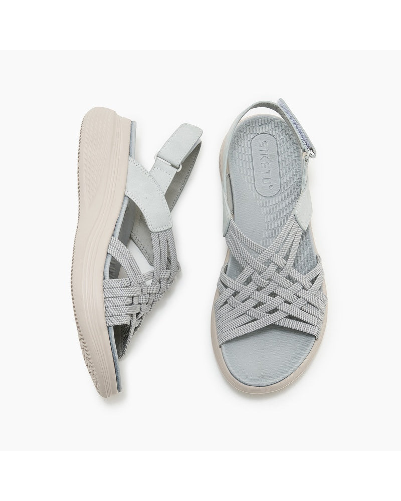 Women's Casual Elastic Strap Platform Walking Sandals - Product Image 4