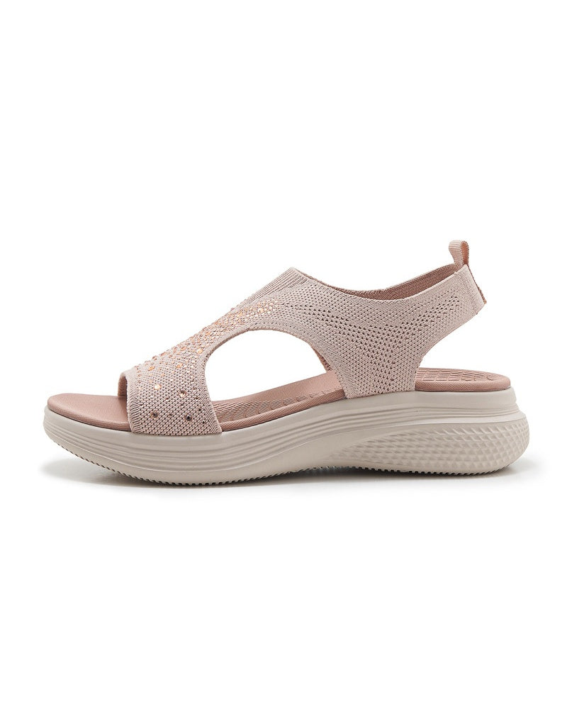 Women's Rhinestone Platform Sporty Comfort Sandals - Product Image 8